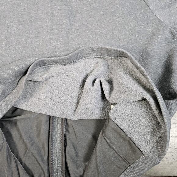 Perry Ellis Men's Full Zip Fleece Lined Sweatshirt Jacket Size Large Gray - Picture 7 of 8